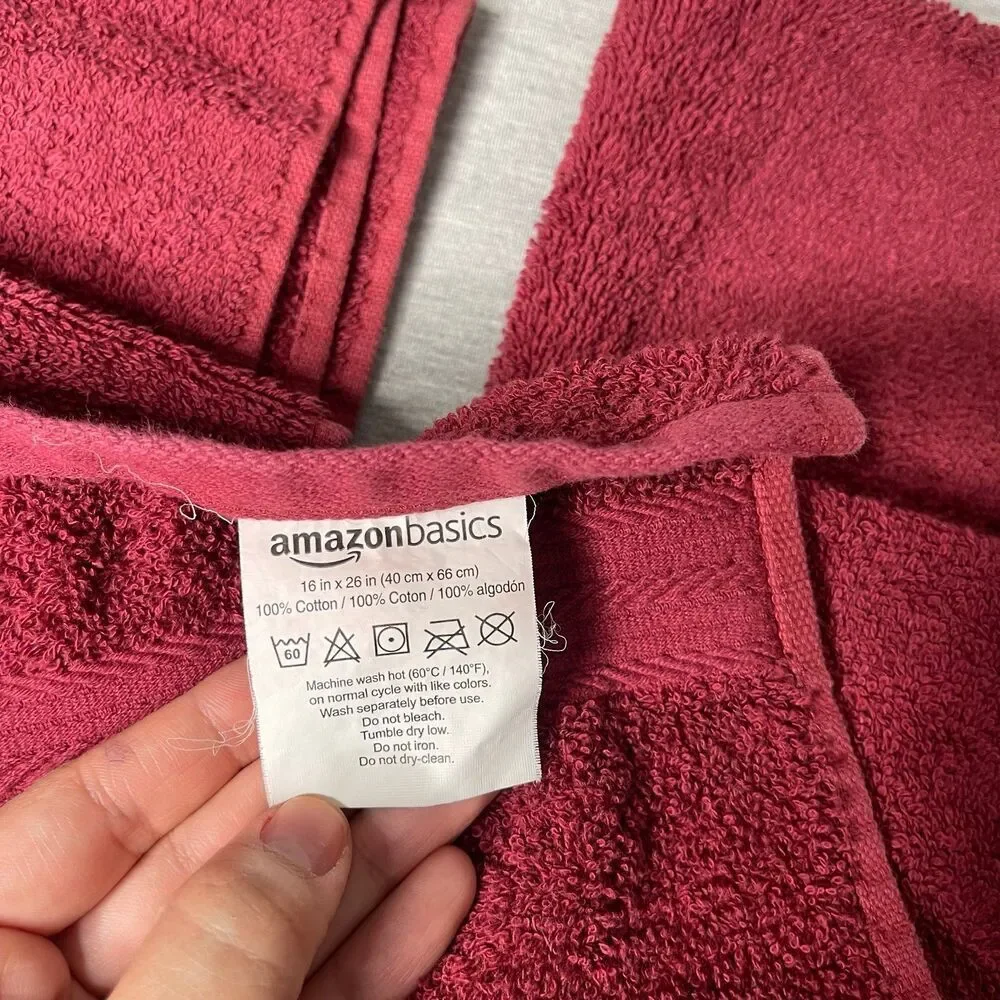 Amazon Basics 16” x 26” Cotton Hand & Face Towels 6 PCS. Set